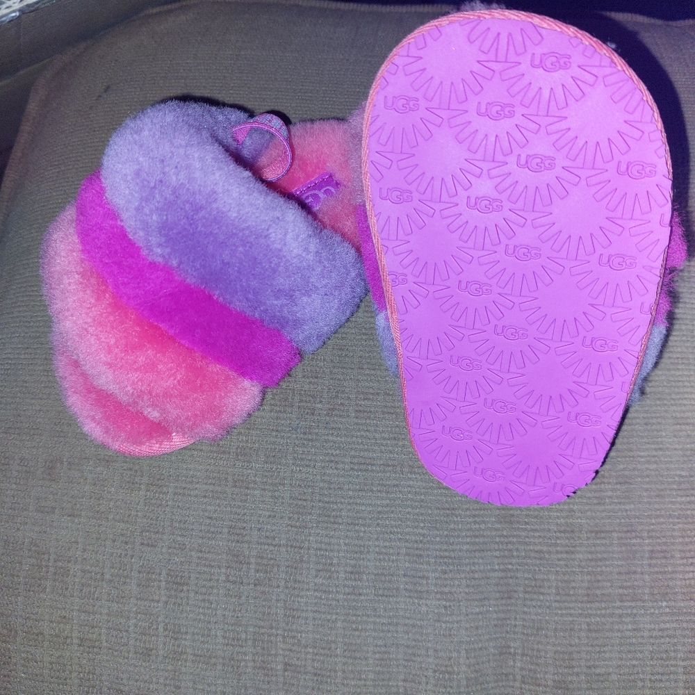 Baby Girl Pink &Purple UGG Sandals